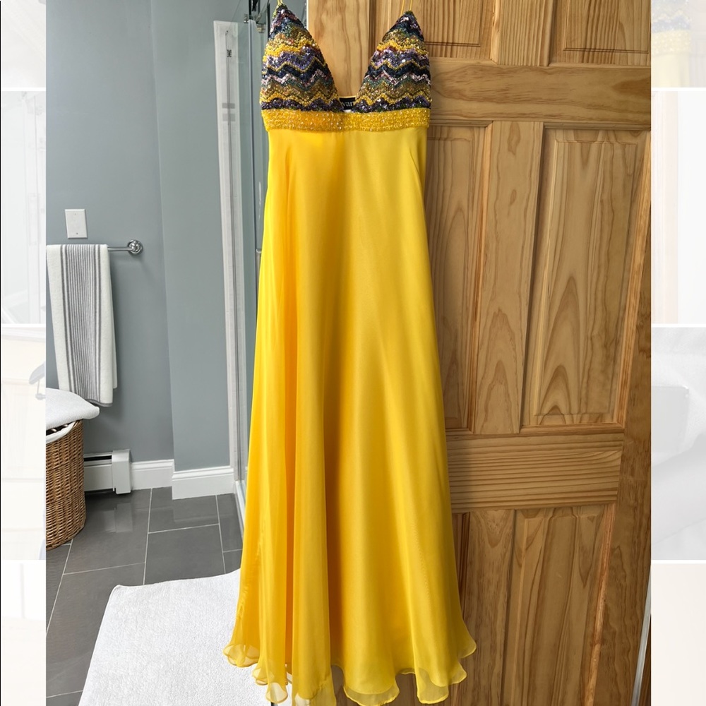 Jovani Yellow Prom Dress
